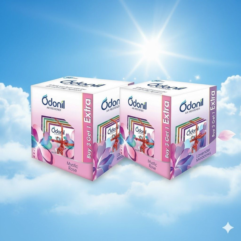 Odonil LEVENDER, JESMINE, MYSTIC ROSE , ORCHID DEW, Long Lasting Odour (4 x 50 g) Blocks mystic rose(8 x 50 g)
