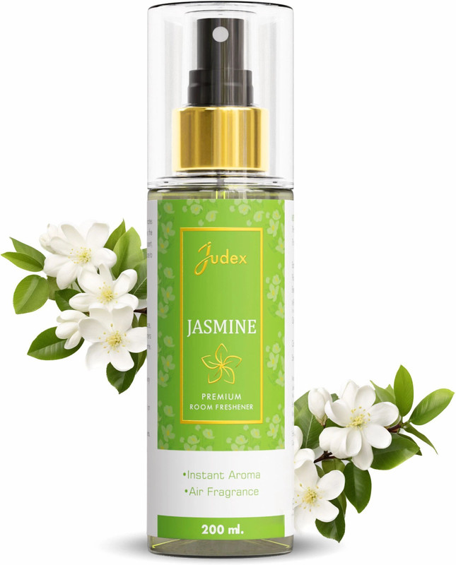 JUDEX JASMINE Car Freshener Spray Jasmine Room Air Freshener | Instant Aroma | Long Lasting Scent for Home, Office, Cars use | Jasmine Room Freshener spray- 200ml(200 ml)