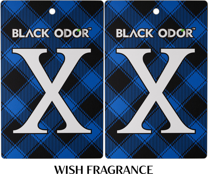 BLACK ODOR Wish Car Freshener Blocks Air Freshener Card Wish Fragrance(2 x 1 Units)