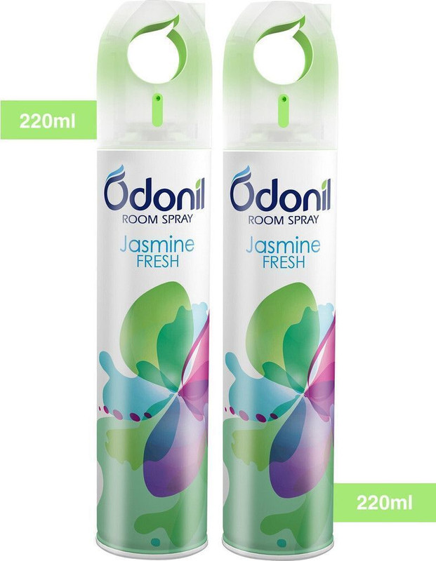 Odonil JASMINE FRESH Car Freshener Spray JASMINE FRESH AIR FRESHNER SPRAY(2 x 220 ml)