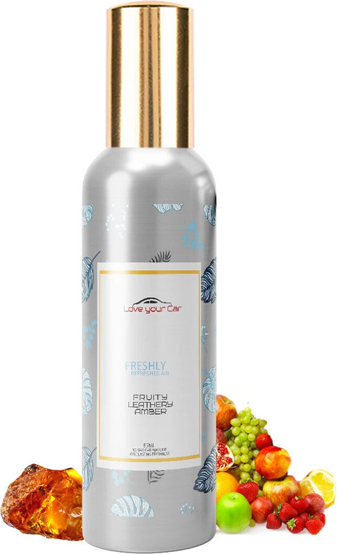 Love Your Car Freshly Car Perfume with Fruity, Leathery, Amber, No Gas | Long-Lasting Car Freshener Spray Freshly Car Perfume with Fruity, Leathery, Amber – 85 ml No Gas | Long-Lasting Freshness, Air Refreshing Car Scent(85 ml)