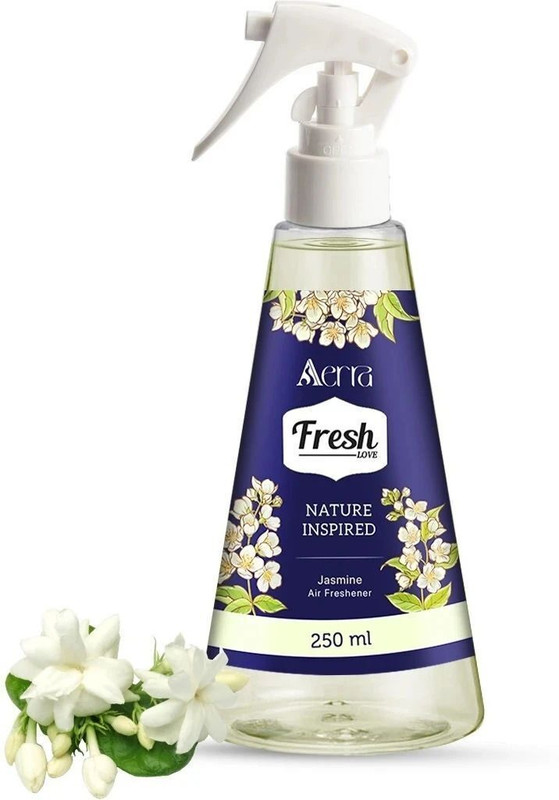 Aerra Jasmine (Mogra) Car Freshener Spray Car Air Freshener - Long-Lasting Jasmine (Mogra) Fragrance & Odor Eliminator for Home, Car, Bathroom - Non-Toxic, Eco-Friendly(250 ml)