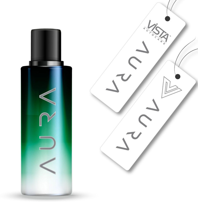 Vista Auto Care Aura Hanging Air Freshener Perfume EARTH with 2 Hanging Boards, 400 + Sprays Car Freshener Spray Hanging Air Freshener - Earth 30 ml with 2 Hanging Boards(30 ml)