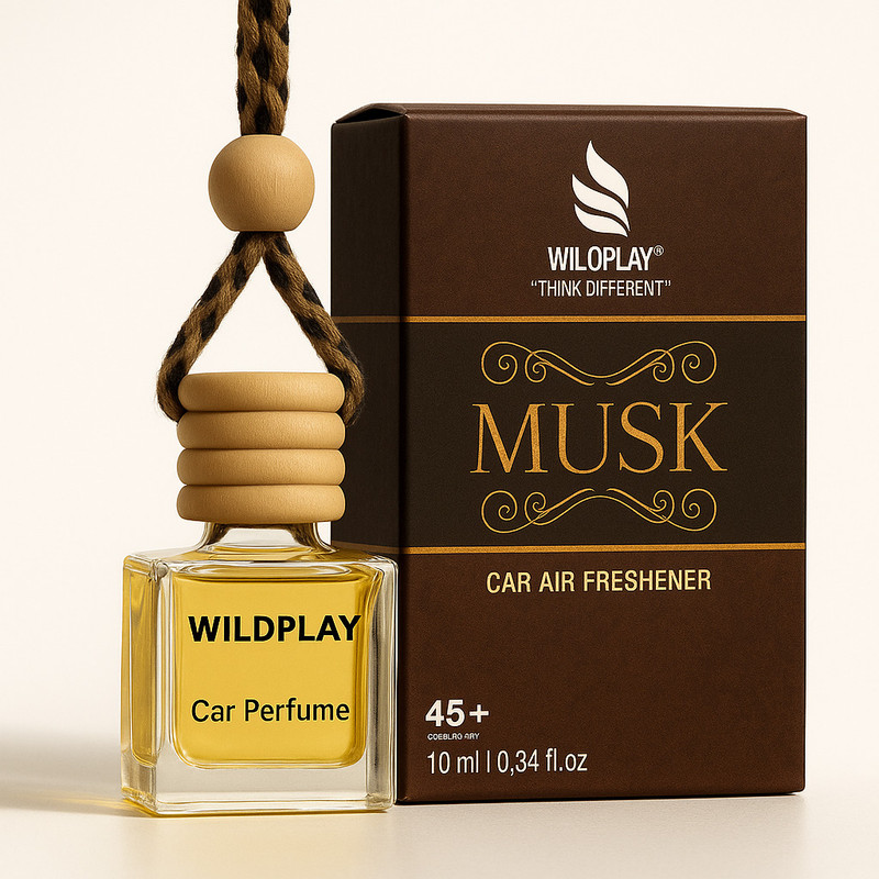 Wildplay Musk Hanging Car Car Freshener Diffuser Hanging Car Air Freshener(10 ml)