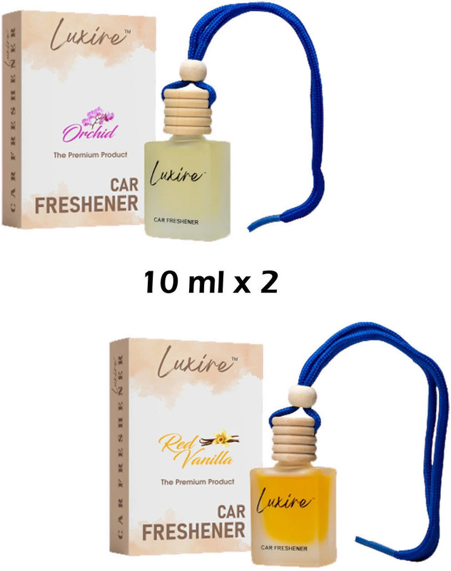 LUXIRE ORCHID Car Freshener Diffuser ORCHID & VANILLA Car Freshener (Pack of 2)(2 x 10 ml)