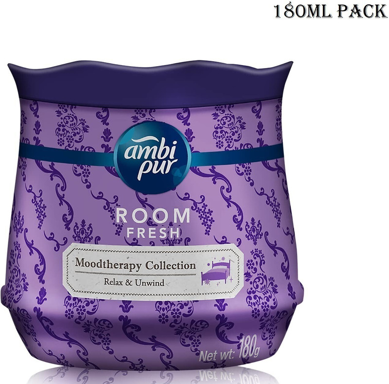 Ambipur Lavender Car Freshener Spray Room Fresh Moodtherapy Relax & Unwind 180gm Pc-1(75 g)