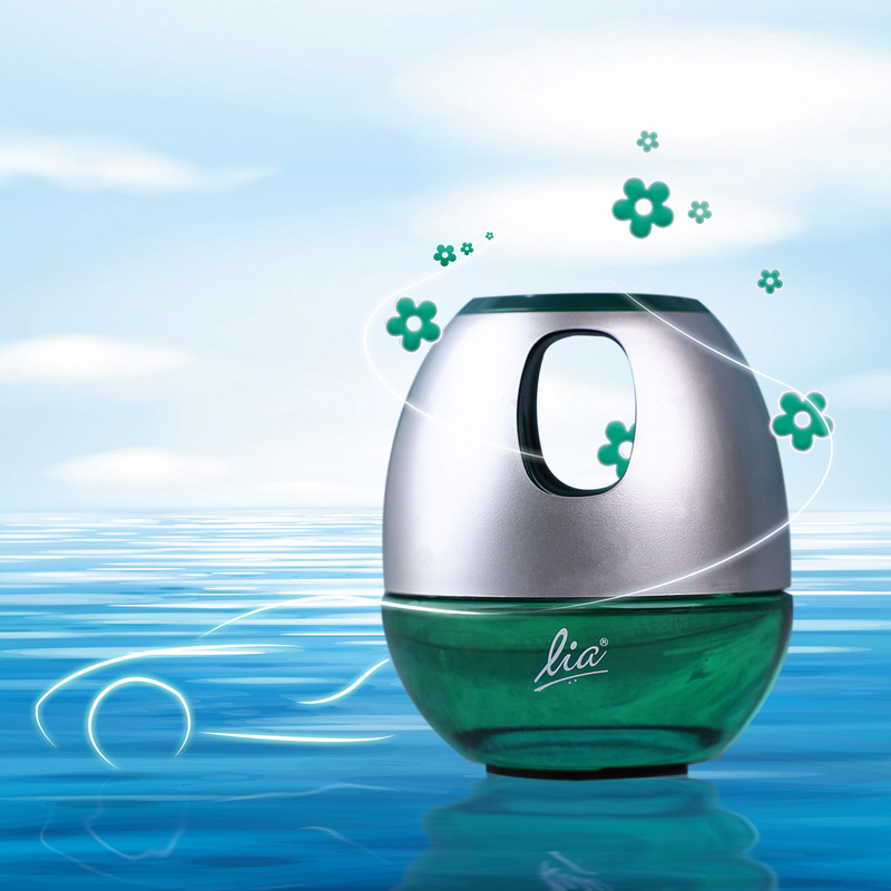 Lia Car Freshener Gel | Aqua Dream (Serene) Fragrance | Dashboard Gel Car Freshener Diffuser Dashboard Gel Car(45 g)