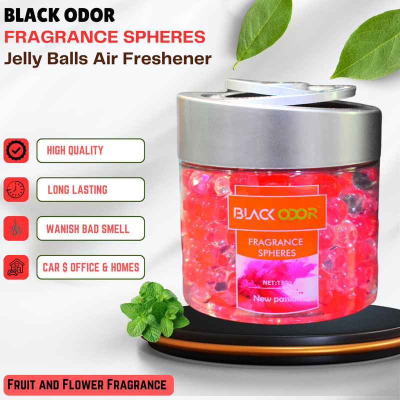 SRPHERE New Passion Fragrance Spheres Jelly Balls Red Air Freshener for Car and Home Car Freshener Diffuser Natural and Elegant, Fruit and Flower Fragrance(130 g)