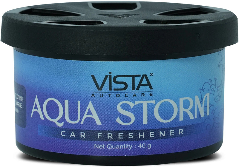 Vista Auto Care Aura Aqua Storm Car Air Freshener – Long Lasting & Refreshing Scent Car Freshener Blocks Aqua Storm(40 g)