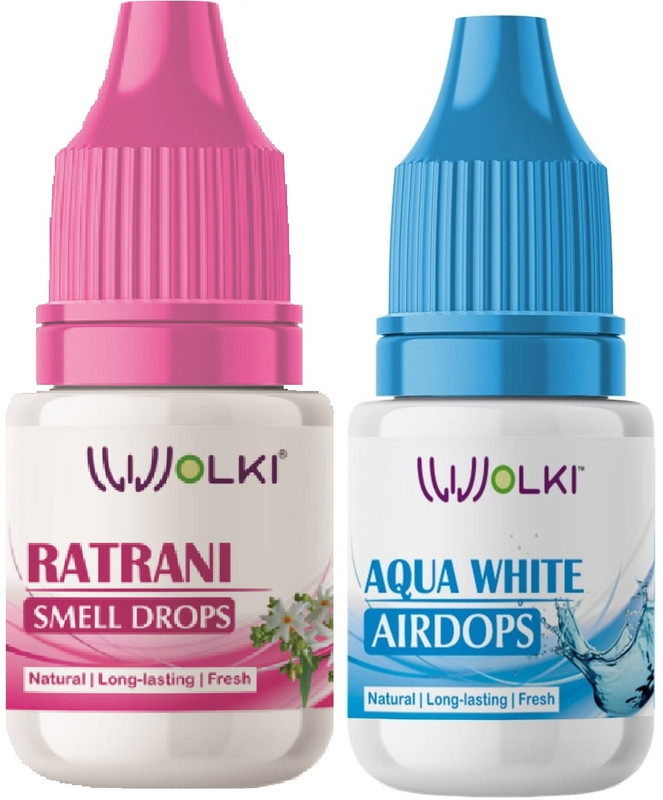wolki ratrani, aqua Car Freshener Refill ratrani & aqua air freshner for room, toilet, car, bathroom(2 x 5 ml)