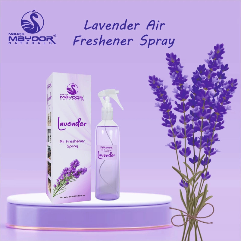 MAUR'SMAYUR NATURALS Lavender Car Freshener Spray Enchanting Essence: Lavender Infused Air Freshener Spray(270 g)