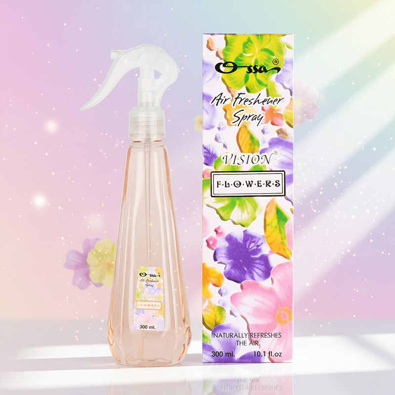 OSSA Vision Flower Air Freshener Long Lasting Home Fragrance For Home, Office, Cars Car Freshener Spray Vision Flower Air Freshener Long Lasting Home Fragrance For Home, Office, Cars(300 ml)
