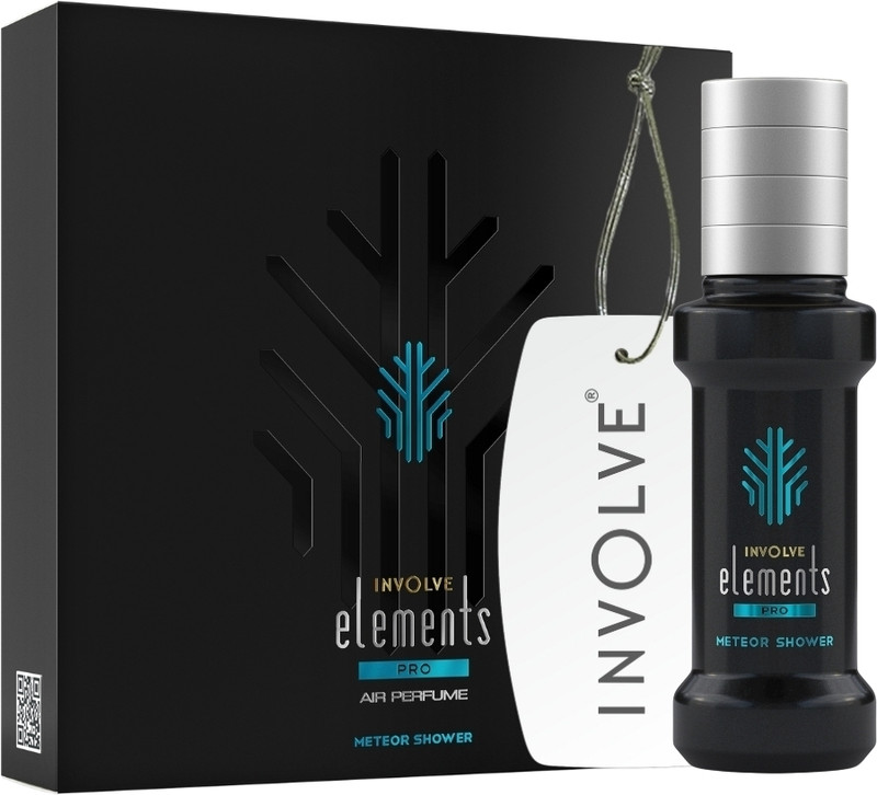 Involve your senses Elements Pro-Meteor Shower-30ml |Car Perfume Spray With Hanging Card Car Freshener Spray | 200 + Sprays, Long Lasting | Luxury Air Freshener For Car Interior| Car perfume(30 ml)