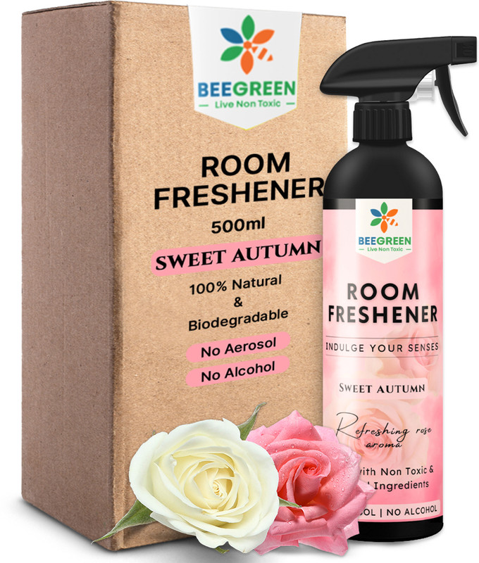 BeeGreen Floral Car Freshener Spray Room Freshener Sweet Autumn 500 ml | Floral Fragrance(500 ml)