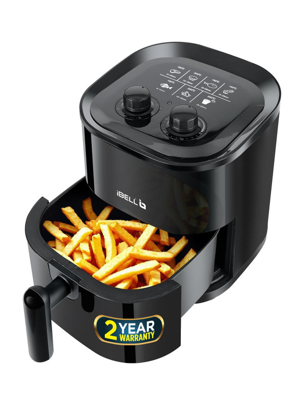 iBELL AEROFRY422M 4.2L Air Fryer Fry, Grill, Roast Bake, Non-Stick, Timer&Temp Control Air Fryer(4.2 L)