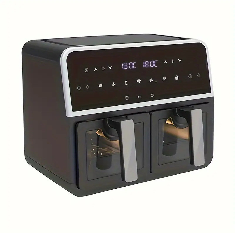 Onshoppy Digital Dual Basket Air Fryer Oven with Easy View Windows, Sync Finish, Hi-Fry Air Fryer(8.4 L)