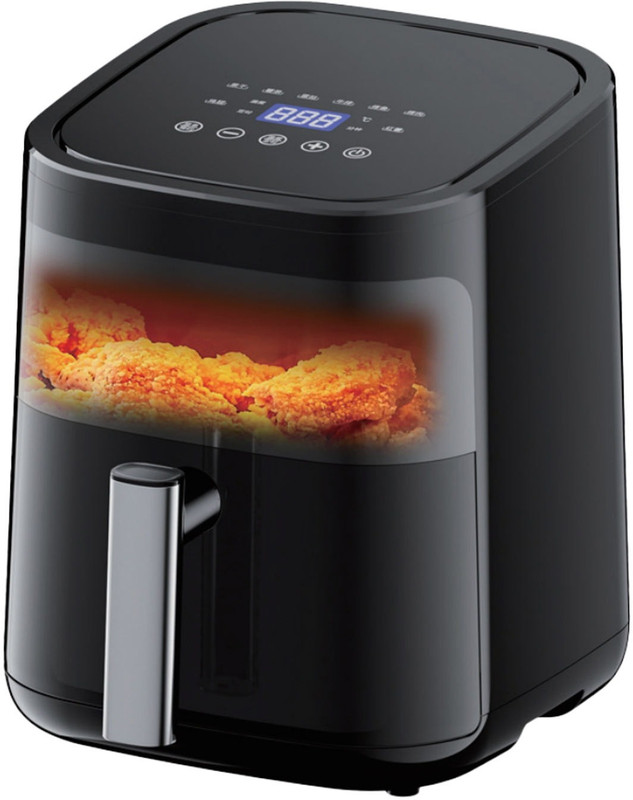 Axtella Silver Crest 1200W Digital Smart Air Fryer Healthy Oil-Free Cooking 220 - 240 V Air Fryer(5 L)