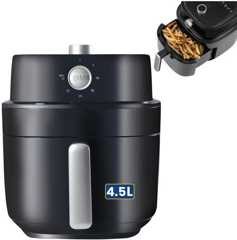 Drumstone Manual Air Fryer 4.5L | 1400W Oil-Less Cooker | Kitchen Gift Air Fryer(4.5 L)