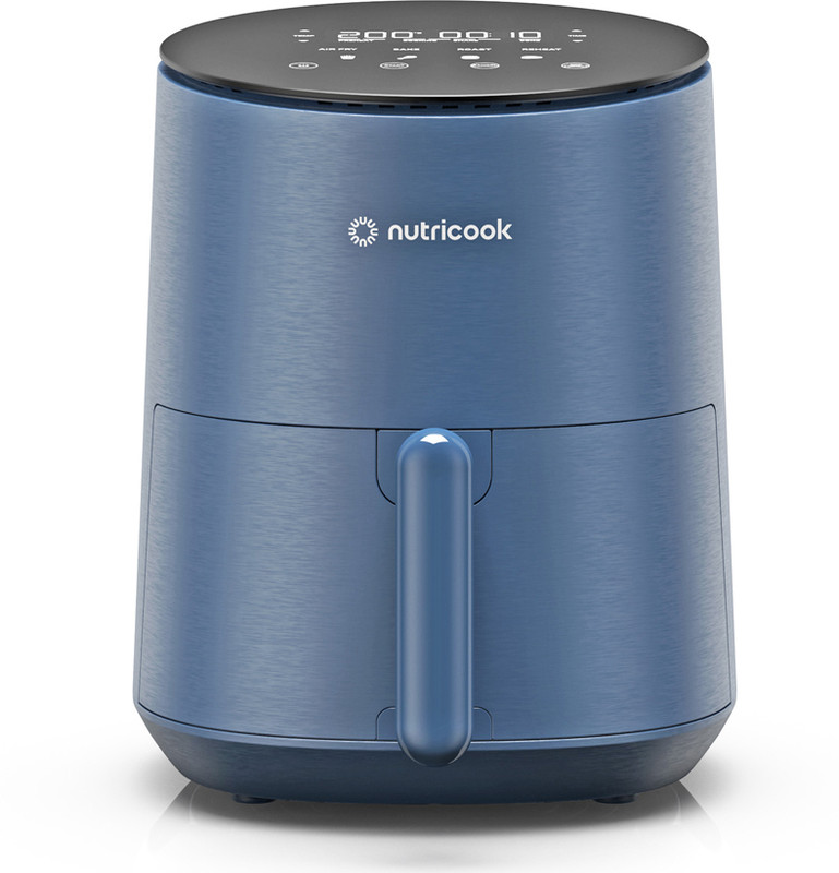 Nutricook Mini NC-AFM033KIN Digital Display, Tempered Glass Control Panel Black Air Fryer(3.3 L)