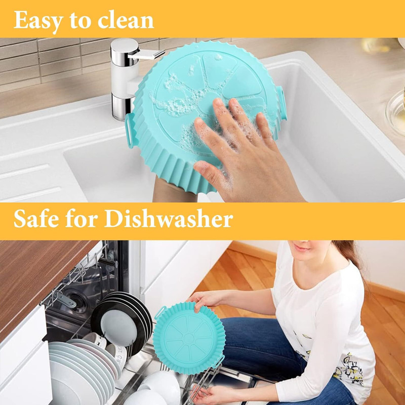 GVJ TRADERS Air Fryer Reusable Silicone Non-Stick Silicone Air Fryer Liners Air Fryer Air Fryer(1000 L)
