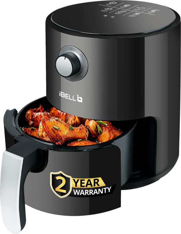 iBELL AEROFRY320 Air Fryer,1300W, Multiple Cooking Options, Dishwasher Safe, Compact Air Fryer(3.2 L)