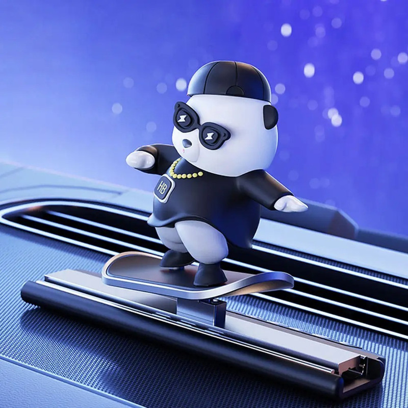 Vish SKATEBOARD SILDING PANDA Car Air Purifier(ALL COLOR)