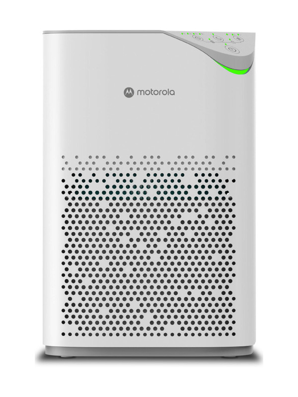 MOTOROLA AirShield 150 CMH, CADR 4-Stage Filtration, Cover upto 190Sq ft, Removes 99.99% Dust, Allergens, Smoke, Virus, Portable Room Air Purifier(White)