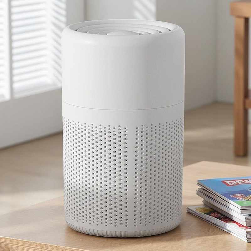SATKAVEE ENTERPRISE Air Purifiers with H13 HEPA Filters, Quiet HEPA Filter Cleaner Portable Room Air Purifier(White)