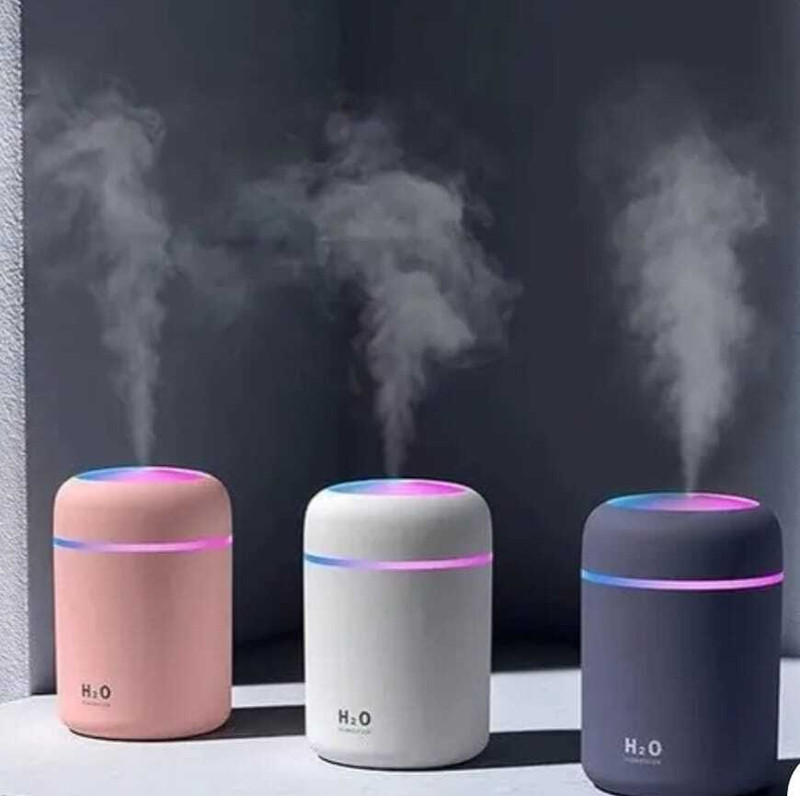 Zamilo H20 Humidifier With Colorful Light Portable Room Air Purifier(Multi Color- 300 ML)