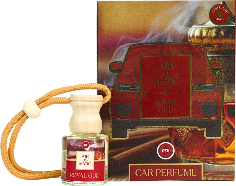 OSR Car Perfume Royal Oud 8 ml - Air-O-Matic Car Freshener Portable Car Air Purifier(ranperent)