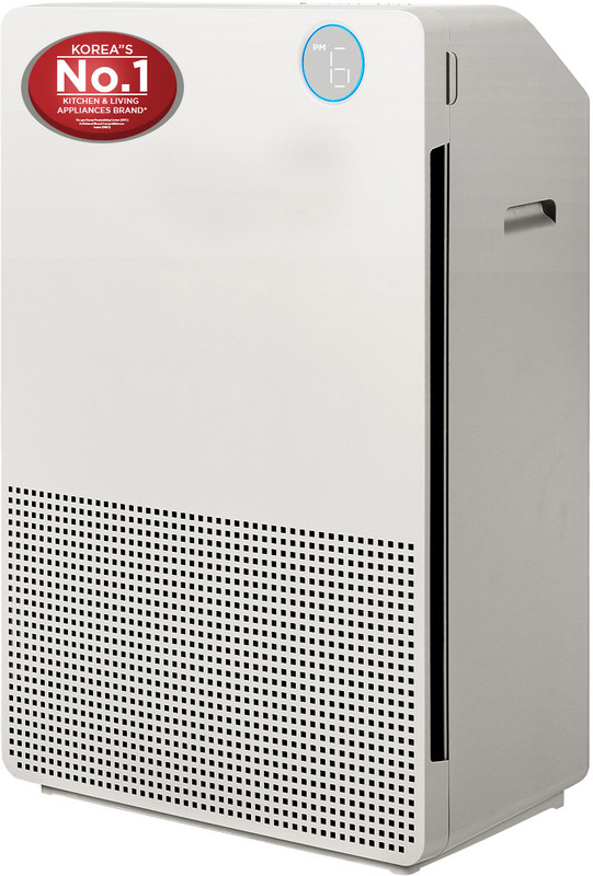 CUCKOO Respure DLX Digital AQI, HEPA-13 Cleans 600 Sqft in 15min (1 Set of Free Filter) Room Air Purifier(White)
