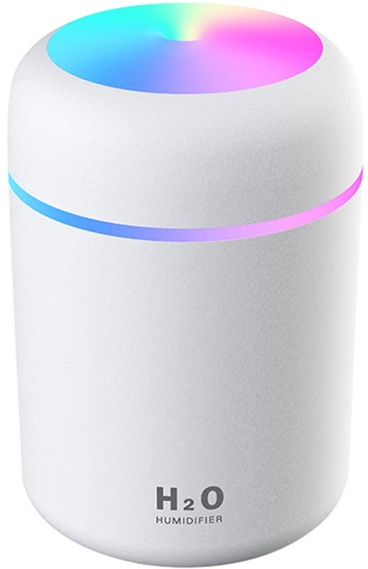 Naridream Mini Cool Mist Humidifier with LED Light & Silent Operation Portable Room Air Purifier(White)