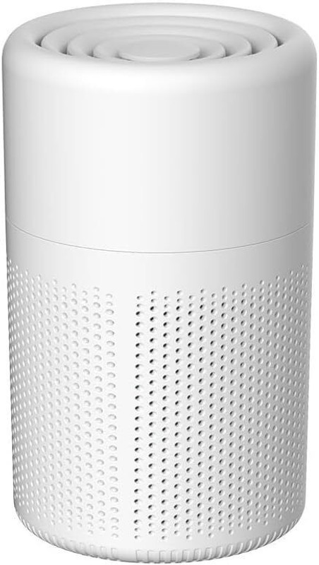 nisthaimpex Air Purifier for bedroom Cover upto 300 Sq Ft True HEPA H13 Filter Surround 360° Portable Room Air Purifier(white)
