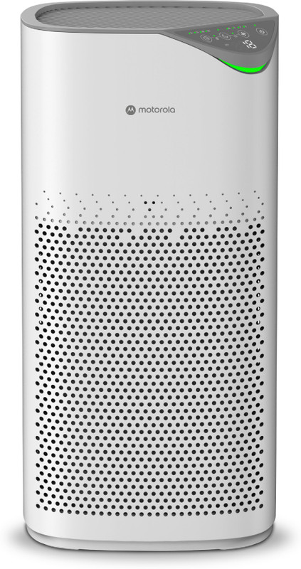 MOTOROLA AirShield 450i CMH, CADR 4-Stage Filtration, Cover upto 580Sq ft, Removes 99.99% Dust, Allergens, Smoke, Virus Portable Room Air Purifier(White)