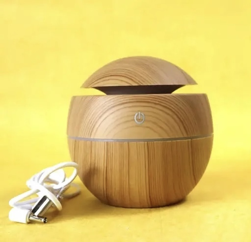 Ghilaaf Wood Essence Color Changing LED Humidifier Perfect for Home/Office Portable Room Air Purifier(Multicolor)