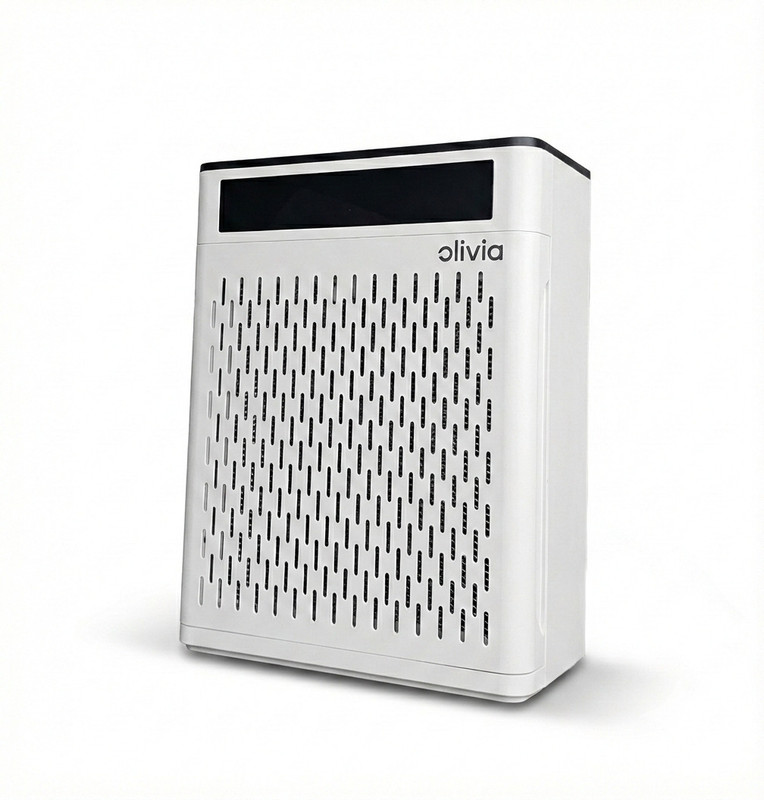 Alan Scott Olivia 300 Air Purifier Portable Room Air Purifier(Pearl White)