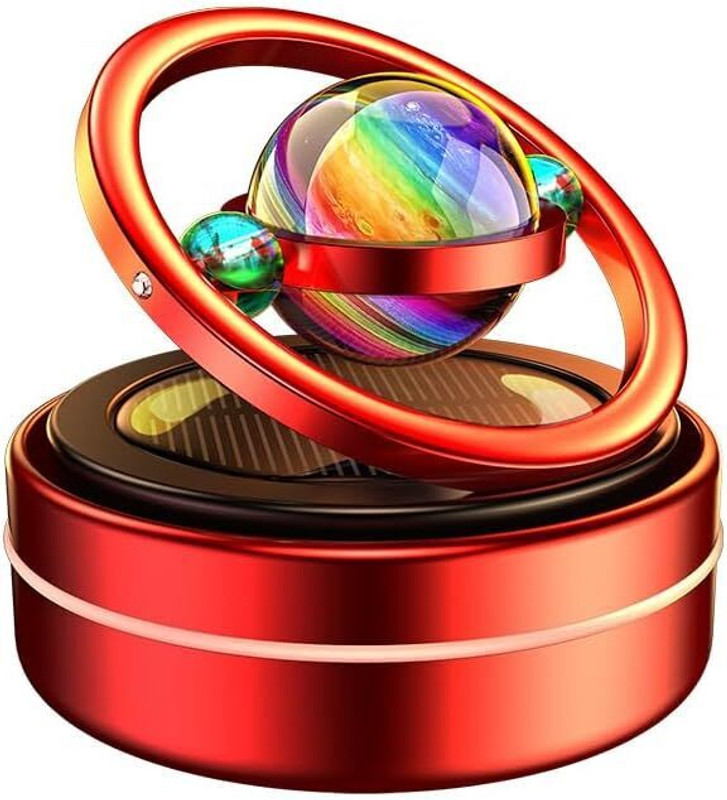 CARTMAN Car Aroma Diffusers Stocking Stuffers Gifts Birthday Solar Panel Energy Cell Portable Car Air Purifier(RED)