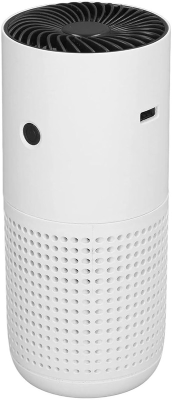 ANIKMART H13 HEPA Air Purifier for Car, Home & Office|3-in-1 Filter for Dust, Smoke & Pet Portable Room Air Purifier(White)
