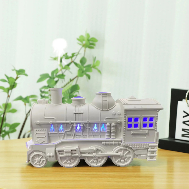 Nilzone Room Humidifier Creative Train Shaped Essential Oil Diffuser for Office Home Humidifier