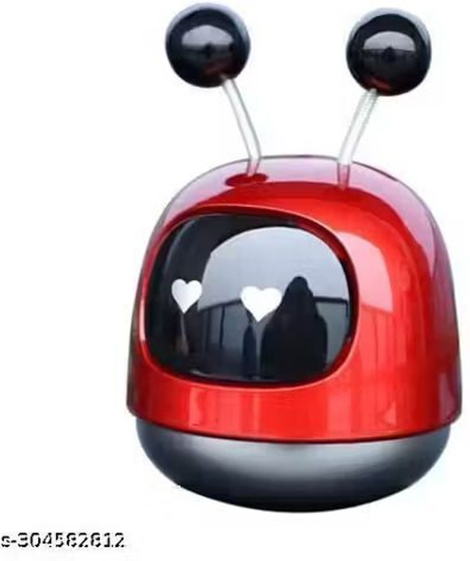 Auto Sigma Cute Robot-Shaped Mini Air Purifier Car Air Purifier(Red)