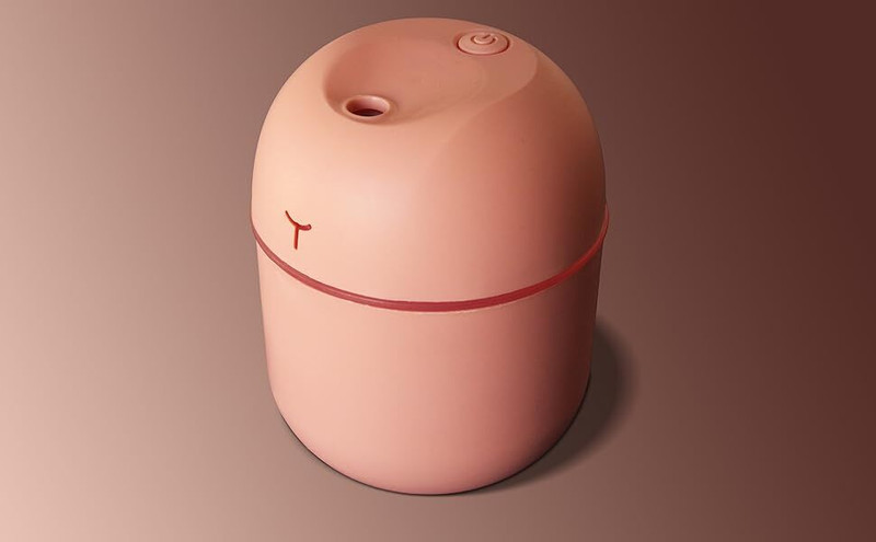 Antokin USB Operated Cool Mist Humidifier Diffuser with 7 Color Lights Portable Room Air Purifier(Pink)