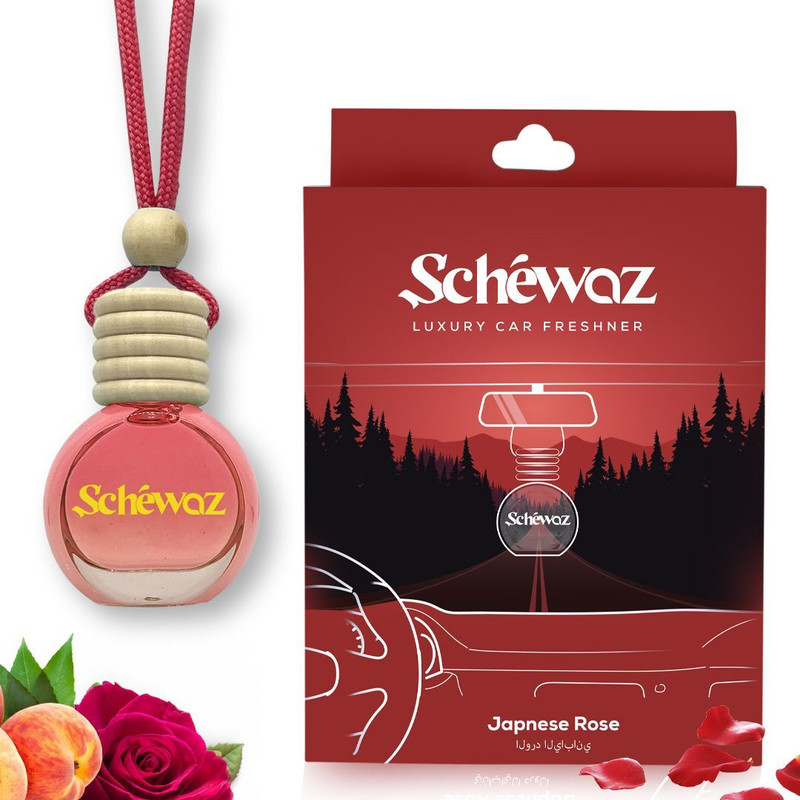 Shivaji Schewaz Luxury Car Freshener, Premium Car Perfume Upto 45 Days Natural Fragrance Portable Car Air Purifier(Japanese Rose)