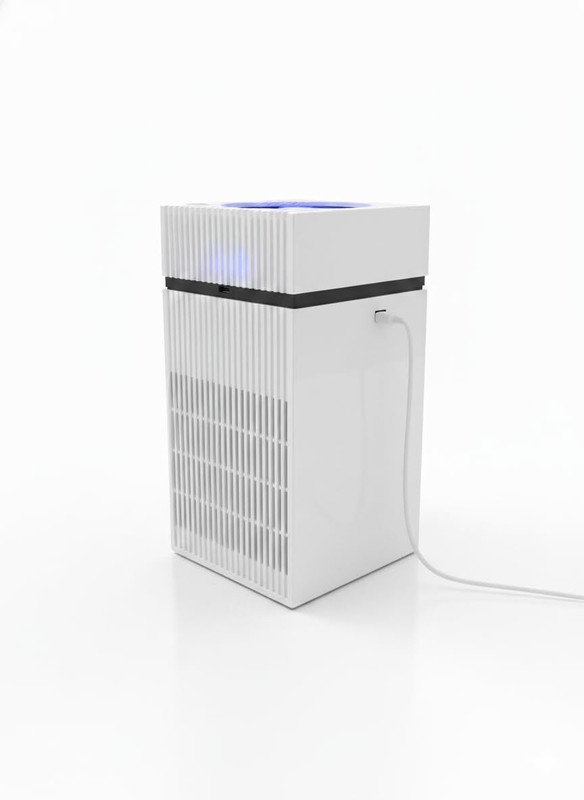 AASTIK SALES Mini Desktop Air Purifier HEPA & Activated Carbon FilterUSB Portable Room Air Purifier(white)