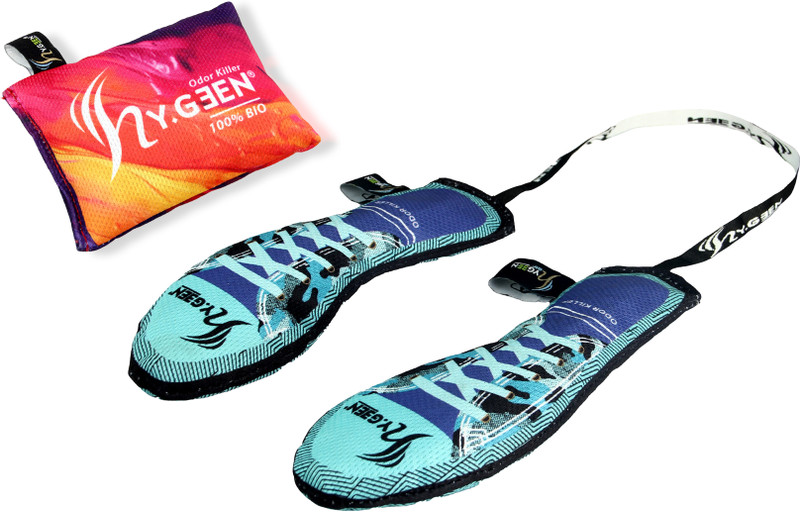 Hygeen Charcoal Deodorizer Air Purifier Combo Shoe Gym Bag & Car Odour Remover Car Air Purifier(Pink, Blue)