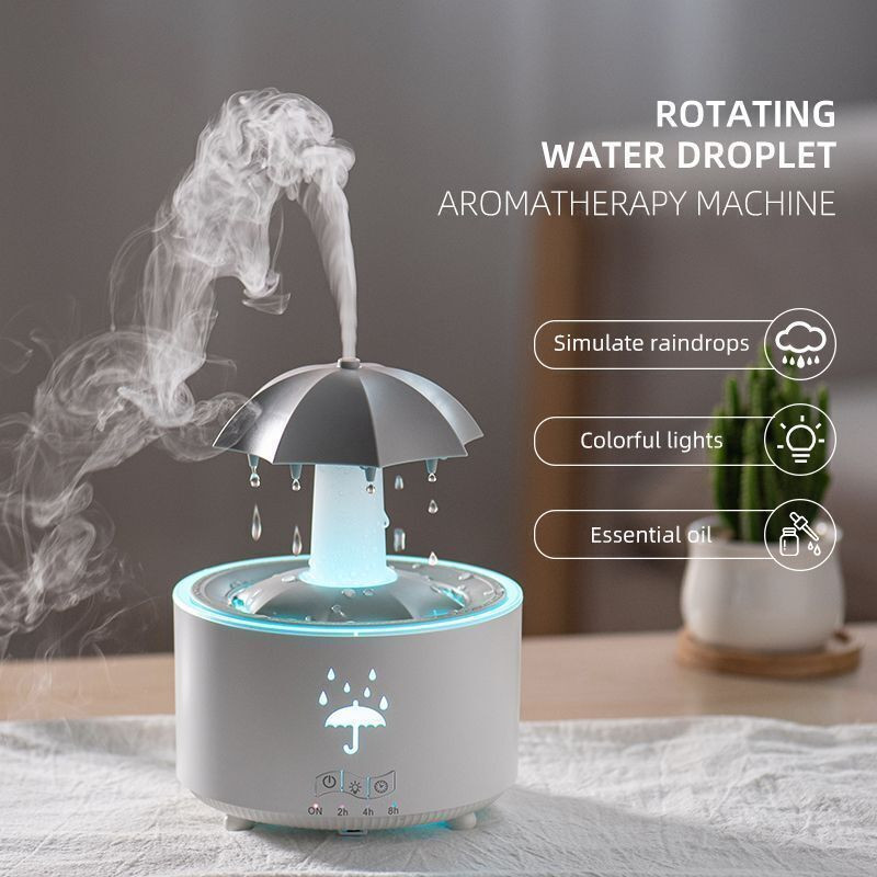 Sinolink Raindrop Aroma Diffuser Portable Room Air Purifier(White)
