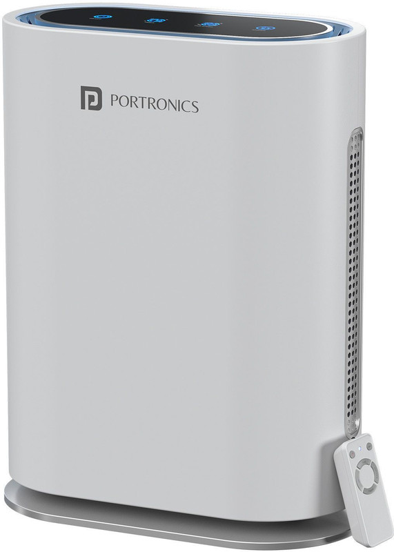 Portronics Air X, Air Purifier H13 HEPA, UV & Ionizer, 388 sq.ft Coverage, PM0.3 to PM10 Portable Room Air Purifier(White)