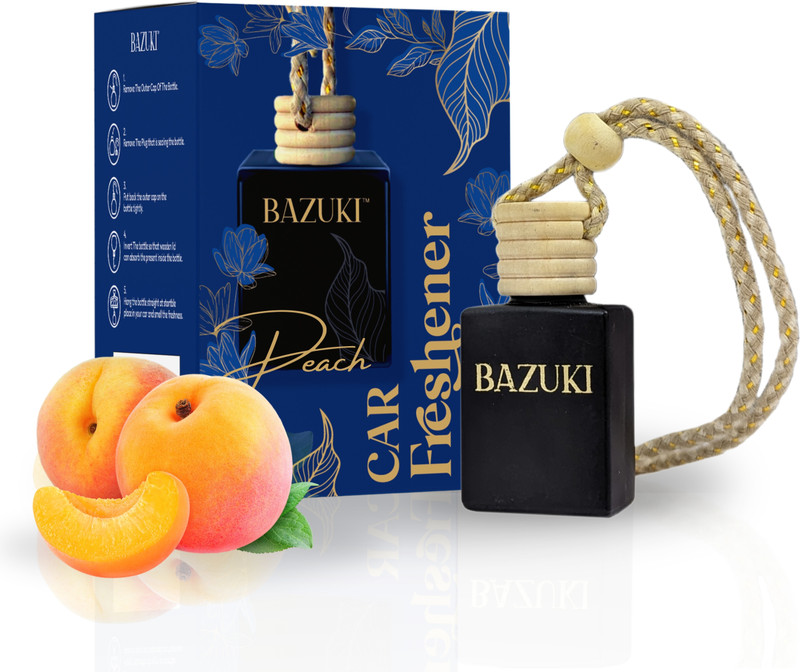 Bazuki car perfume with peach fragrance Portable Car Air Purifier(multicolour)