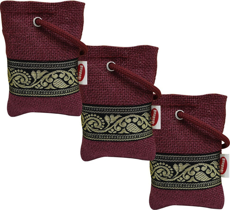 RunBugz Air Purifying Bag for Home, kitchen, washroom (Small) Portable Fridge Air Purifier(Maroon)