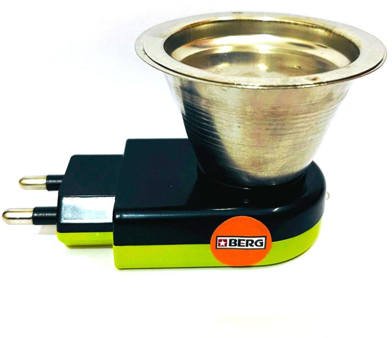 BERG Electric Stainless Steel Kapoor Dani, Premium Camphor Diffuser for Home/Office Portable Room Air Purifier(MULTICOLOUR)