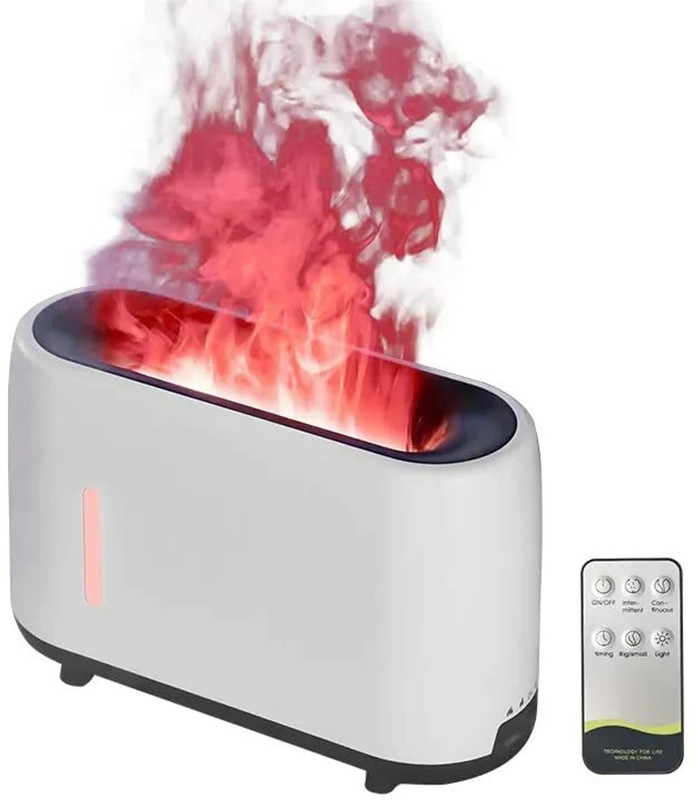 Divasense Flame Humidifier Room Air Purifier(WOOD COLOUR)